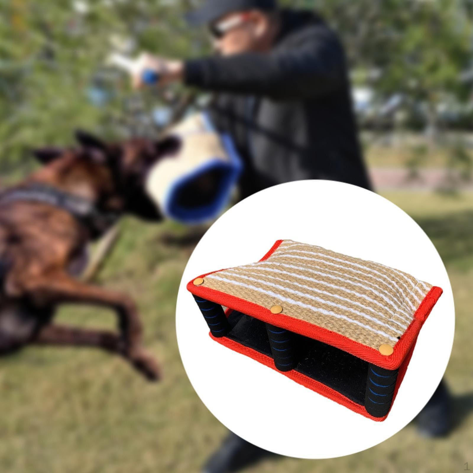 

Подушка для укусів собак Клин Розважальний тренувальний рукав Джутовий для бульдогів Німецький червоний