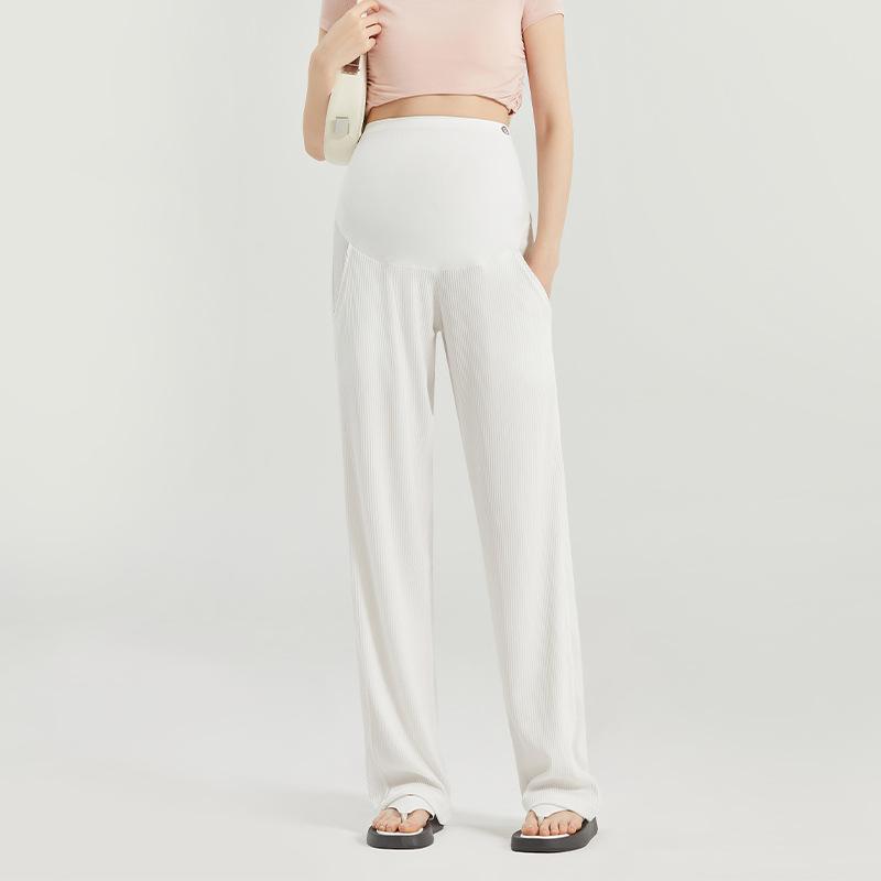 Maternity Wide-leg Pants Loose Maternity Pants Belly Support Pants New Pregnancy Thin Maternity Casual Maternity Pants Casual Pants