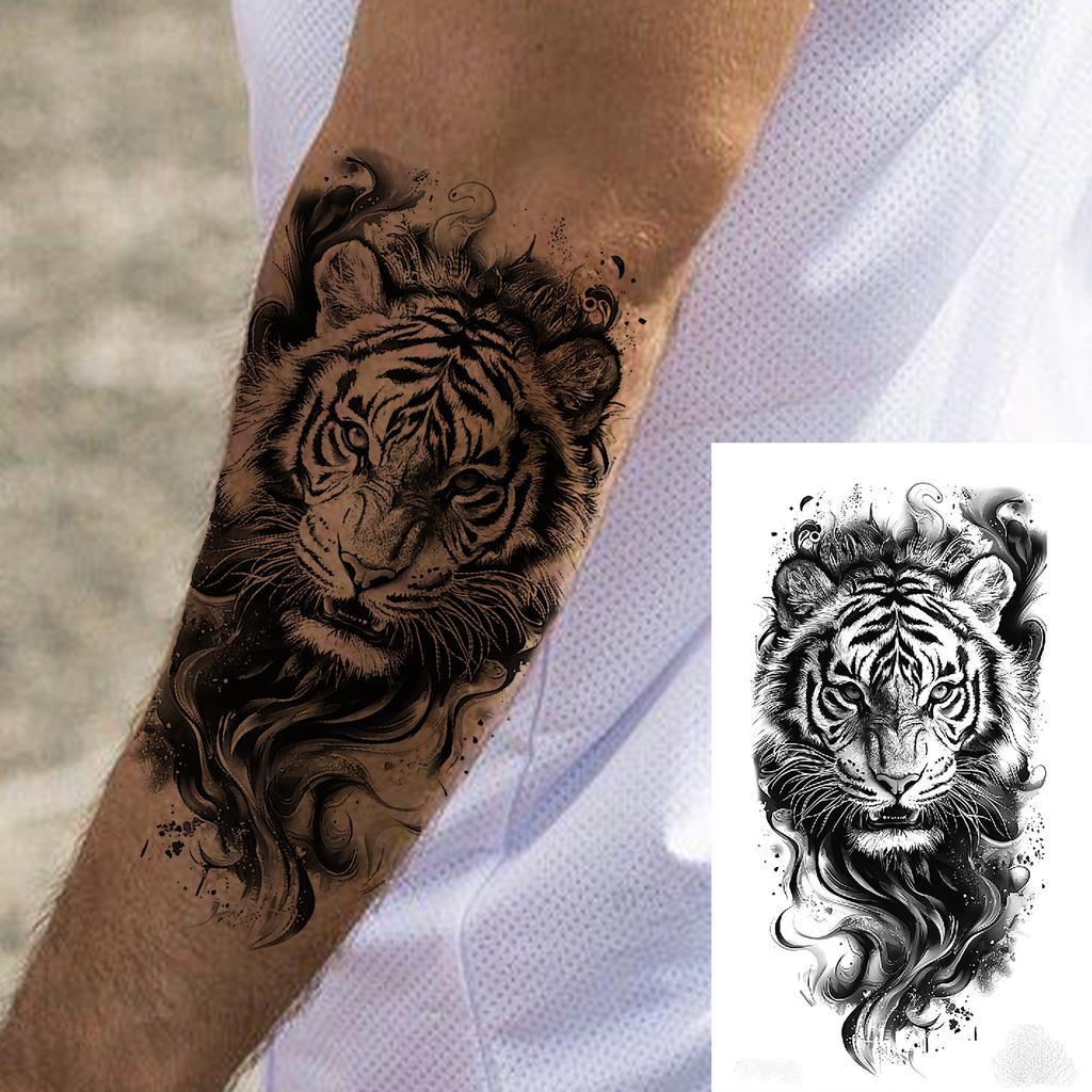 1 Sheet Dragon Temporary Tattoos For Men Women Water Transfer Tattoo Sticker Self Adhesive High Quality Fake Tatoo Arm Forearm