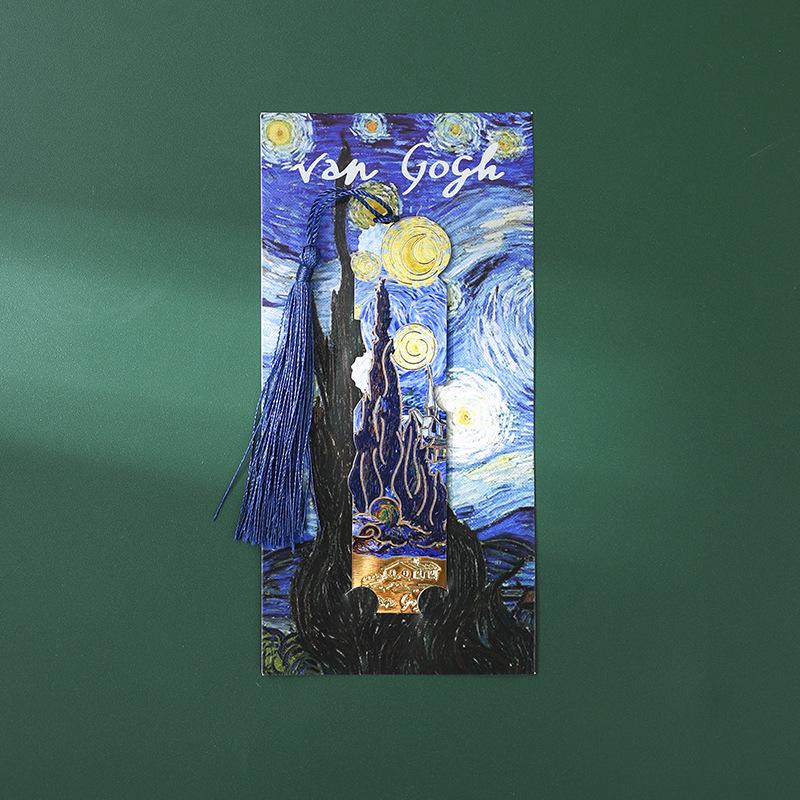 Van Gogh Ölgemälde Metall Lesezeichen - Klassischer Souvenir Clip Geschenk