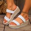 Wedge slippers women's summer new fashionable and comfortable platform shoes high heels