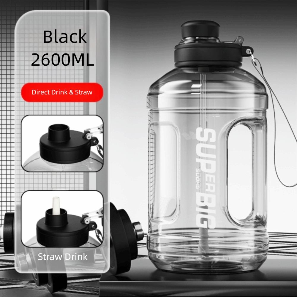 Stor Kapasitet Treningskopp Plast Menn Vannkittel Ny Sportsdrikkeflaske Gym