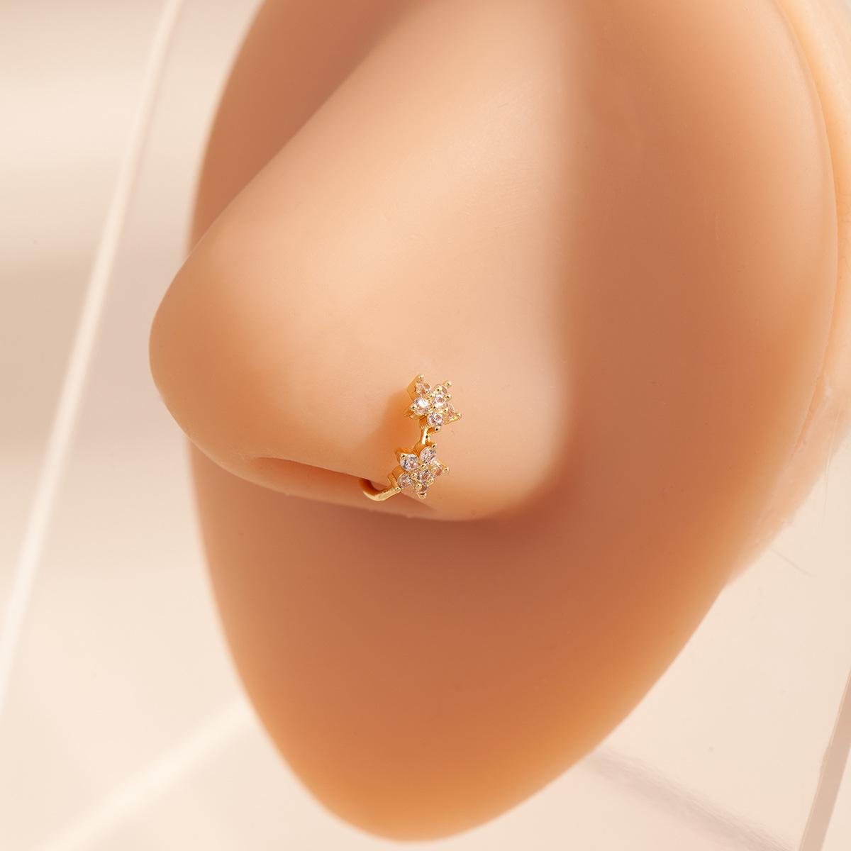 

Rhinestone Butterfly Star No-Piercing Nose Clip – Classic Fashion