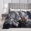 Oguri Cap Fuzzy Blanket Uma Musume Anime Vintage Throw Blanket For Home 125*100Cm Plush Thin Quilt