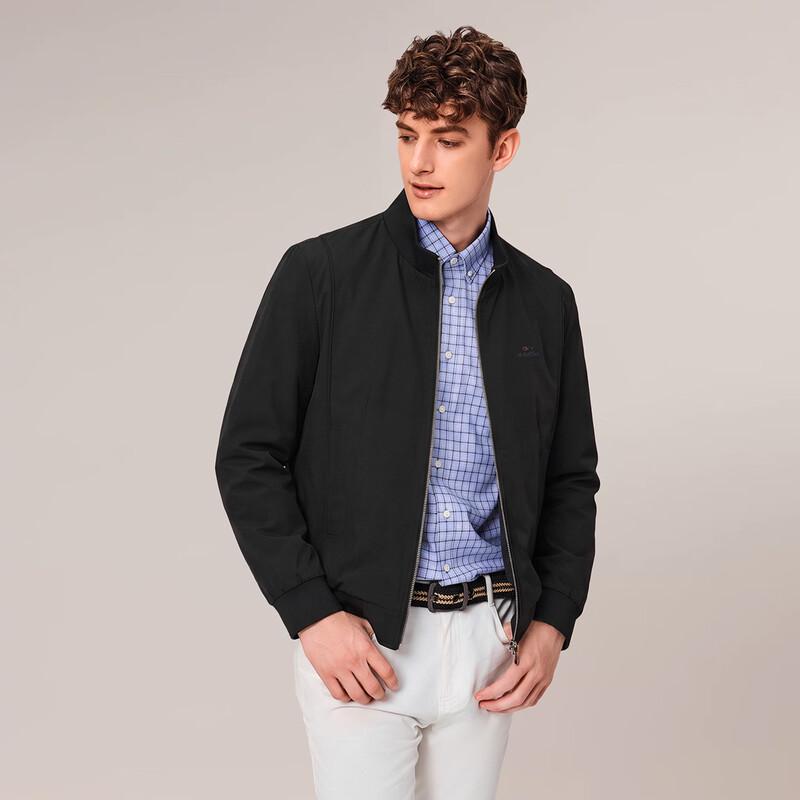 Goldlion Men's Stand-Collar Casual Windbreaker Jacket