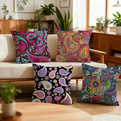 Kunst P-Paisley Vinyl Kissenbezug Dekoration Zimmer Geschäft Auto Bestes Home Office Kaffee Kissen Sofa Druck Nordische Schlichtheit Hit