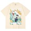 230 g/m² 100 % Baumwolle Demon Slayer V103 Obanai Druck Unisex Schweres Baumwoll-T-Shirt