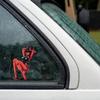 5.1 Inch 4Pcs for Devil Sexy Anime Girl Sticker Vinyl Waterproof Window Trunk Laptop Decal for Motorcycle Campervan Bumper Luggage Decor