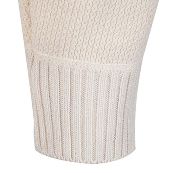 Men Knitted Jacket Stand Collar Long Sleeve Zipper Closure Sweater Coat with Pockets Thickened Plush Lining Knitwear