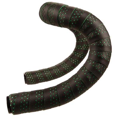 Bicycle Road Bike Drop Handle Bar Tape with End Plug Left and Right Set SS EVA+Silicone Black/Green