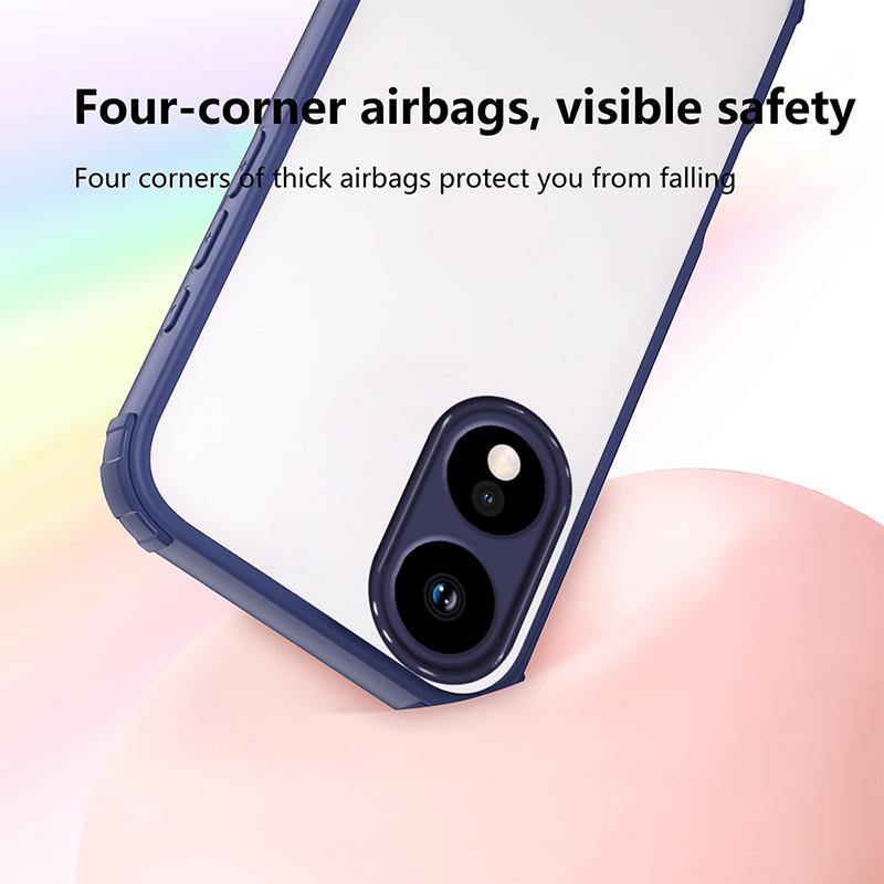 New Style Anti-slip Bumper Armor Phone Case For OPPO A57 2022 A58 A58X A60 A79 A80 A98 Not Yellowing Transparent Back Cover A98