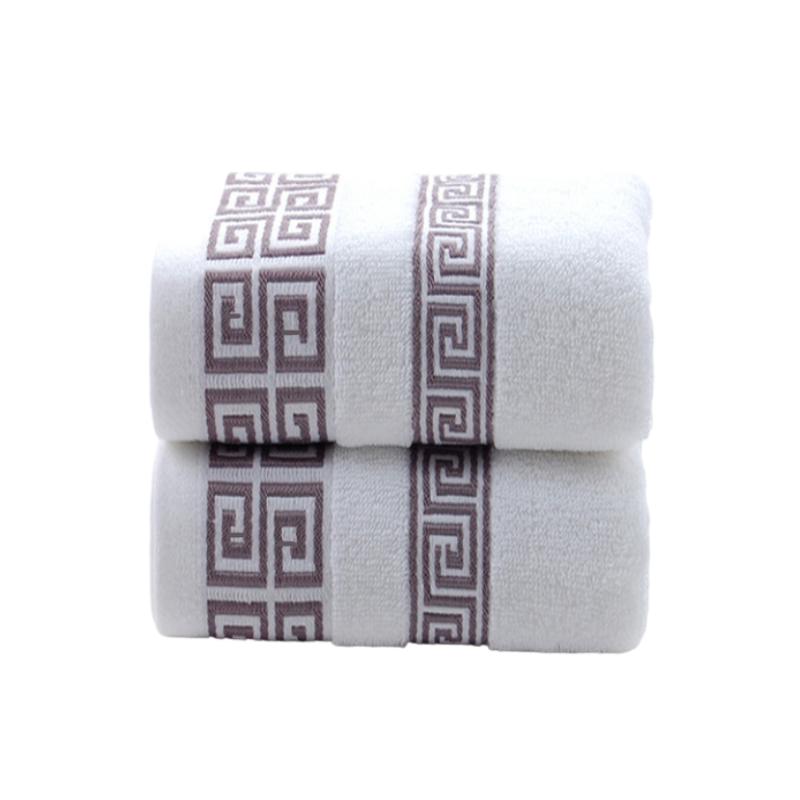 2PCS Bathroom Towels Set 100% Cotton Bath Towel For Adults Terry Towels Face Hand Washcloths For Travel Beach Sports Gym Swim