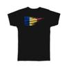 Gift T-Shirt : Chad Flag Modern Country Expat