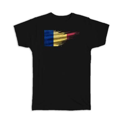 Gift T-Shirt : Chad Flag Modern Country Expat