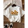 Women's Yellow Sunflower Print T-Shirt Short Sleeve Crew Neck Harajuku Short Sleeve Casual Clothing