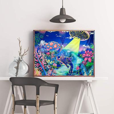 5D DIY pintura de diamante astronauta bajo el mar Kit de punto de cruz mosaico bordado de diamantes completo redondo/cuadrado decoración del hogar