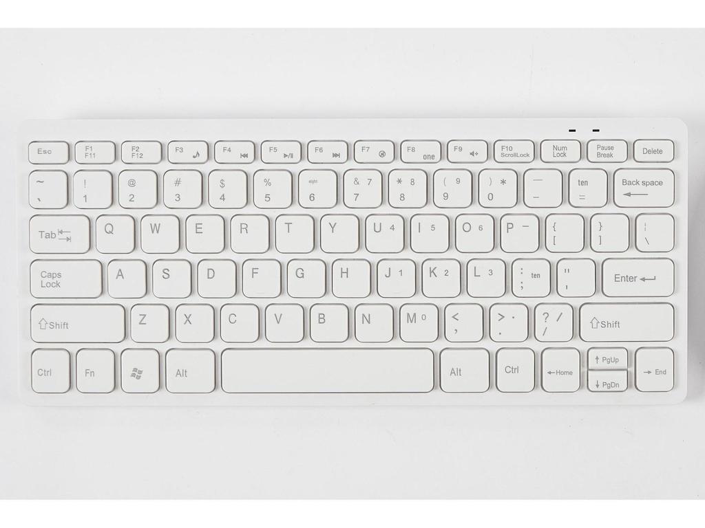 2.4G Wireless Mini Chocolate Keyboard & Mouse Set - 78 Silent Keys for Desktop & Notebook