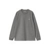 L/S Chase T-Shirt Logo Loose Fit Crew Neck Long Sleeve T-Shirt Men T-Shirts Gray I026392-00C-XX