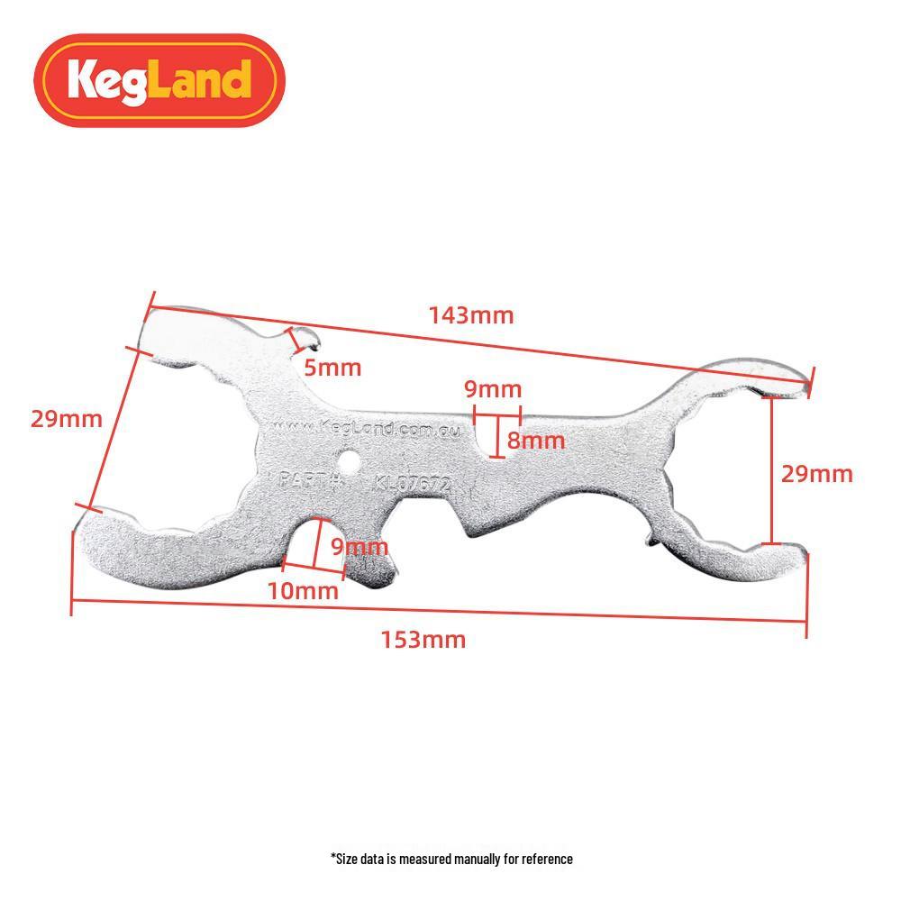 7-in-1 Multifunctional Beer Tap Wrench & Disassembly Tool for Homebrewing