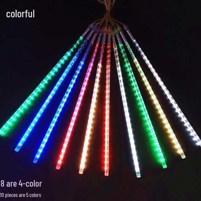 HEIXIE LED Meteor Shower String Lights 30cm 8-Tube