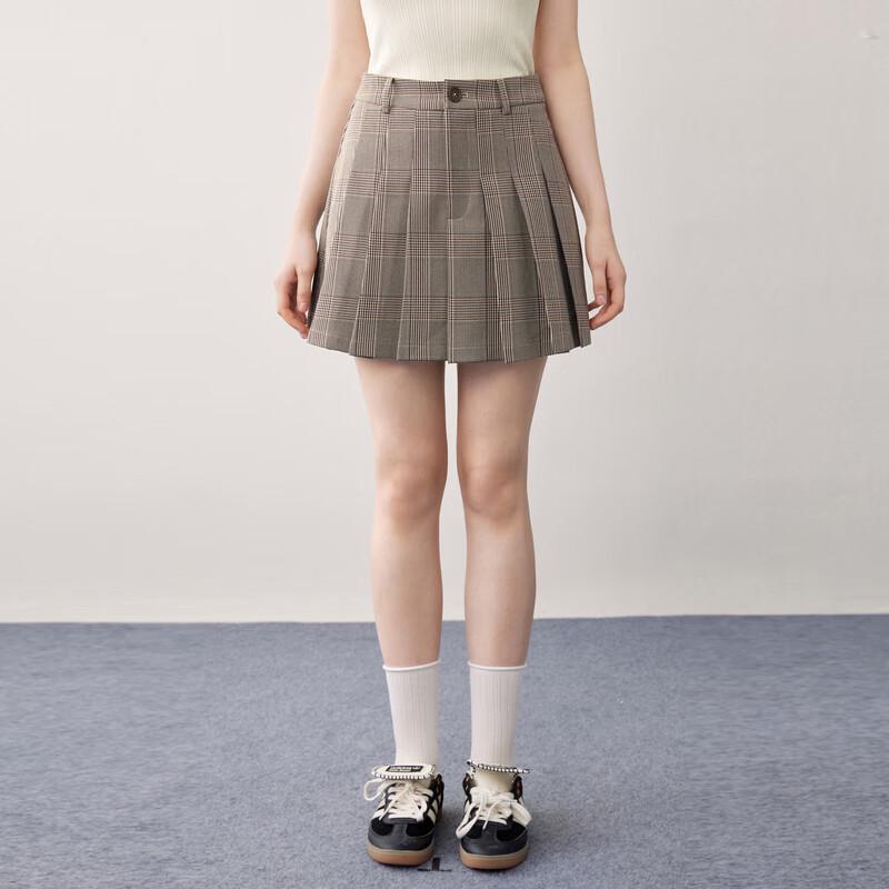

Ledin Sweet Academy Style A-line Pleated JK Mini Skirt L/165