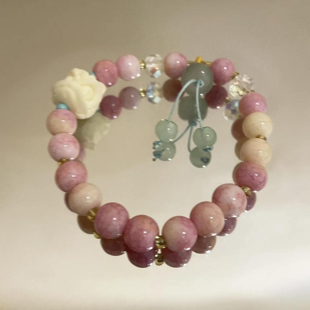 Elegant Crystal Butterfly Beaded Bracelet