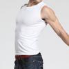 Vest Men's Solid Colour Sleeveless Round Neck Vest Slimming Bodybuilding Vest Undershirt