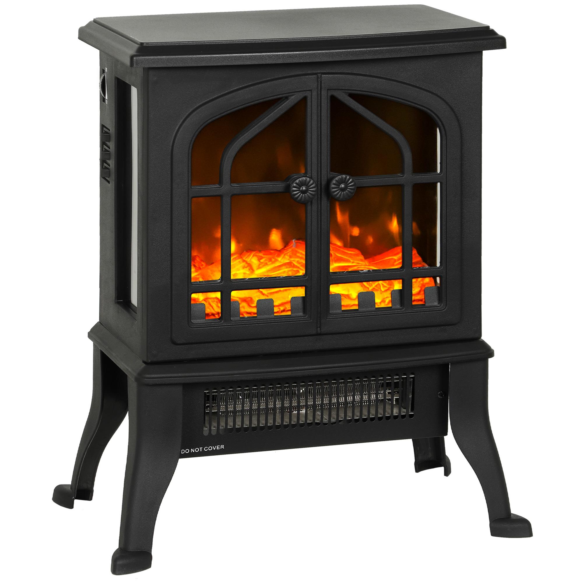 Electric fireplace with 3D flame effect
