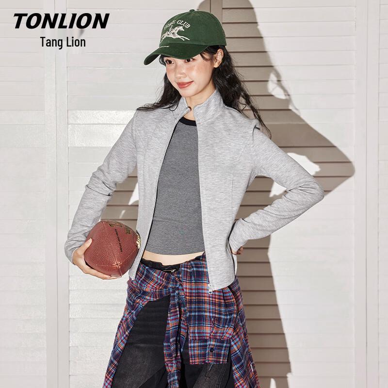 TonLion Women's Air Layer Stand-Up Collar Jacket