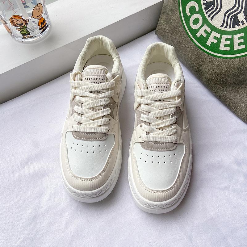 

2025 spring, summer and autumn new Korean version of small white shoes women s leisure sports trend trendy student thick-soled muffin style 36