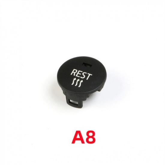 1pcs Black ABS Car Front AC Control Switch Button Trim For BMW 5 E60 E61 2003-10