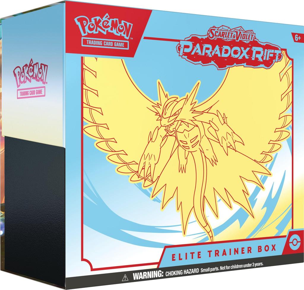 POKEMON SCARLET AND PARADOX ELITE TRAINER BOX Roaring Moon TCG VIOLET RIFT -