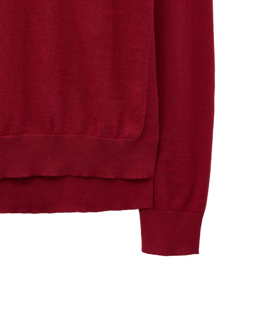 NOIRER Cashmere Cotton Turtleneck (Red)