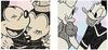 Disney Poster Mickey Minnie and 30cm X Made In Set, Mouse, Mouse, Donald, Daisy, 30cm, Japan, DSN-0224_0223