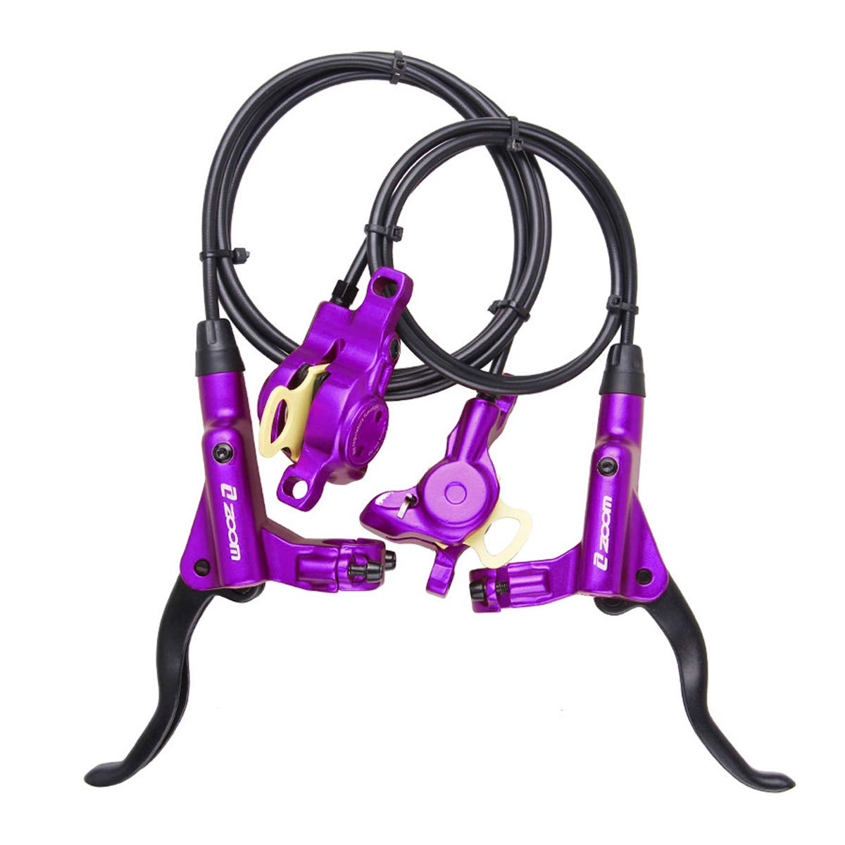 

JPAMZCEO Bicycle Brake Lever Set, 800mm/1400mm, Hydraulic Disc Brake Set for Front and Rear MTB Bikes