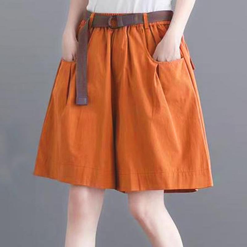 

ZANZEA Женские повседневные свободные короткие брюки с эластичной резинкой на талии 4XL