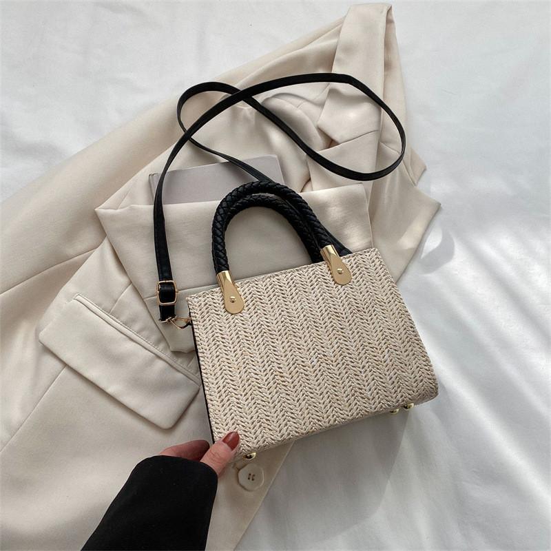 Trendy Woven Square Handbag For Women In Multiple Colors Perfect For Everyday Outfits