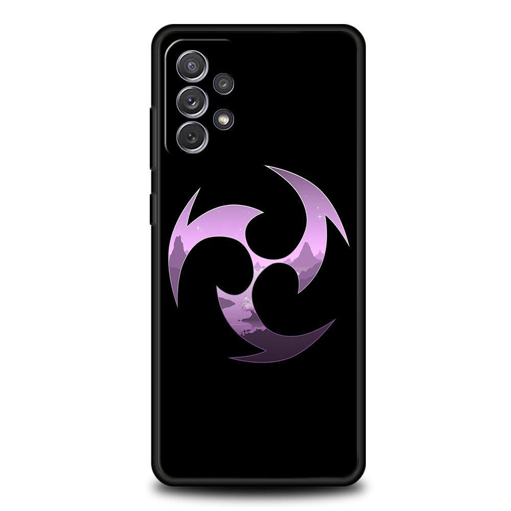 Cute Genshin impact Logo Case For Samsung Galaxy A51 A71 A41 A31 A21S A11 A01 A03S A12 A32 A52 A22 A13 A23 A33 A53 A73 5G Cover