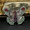 Vintage Colorful Butterfly Necklace Light Luxury Sweet Fairy Like Floating Cute Meeting Standard Of Versatile Brooch