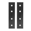 2 Stück Aluminiumlegierung Verbindungsplatten Flach Gerade 4 Loch Flach Gerade Winkel Metall Befestigungszubehör