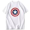 2026 New Fun Trend Shield Print Fashion Spring Unisexs Short Sleeve ParentChild Loose and Comfortable TShirt