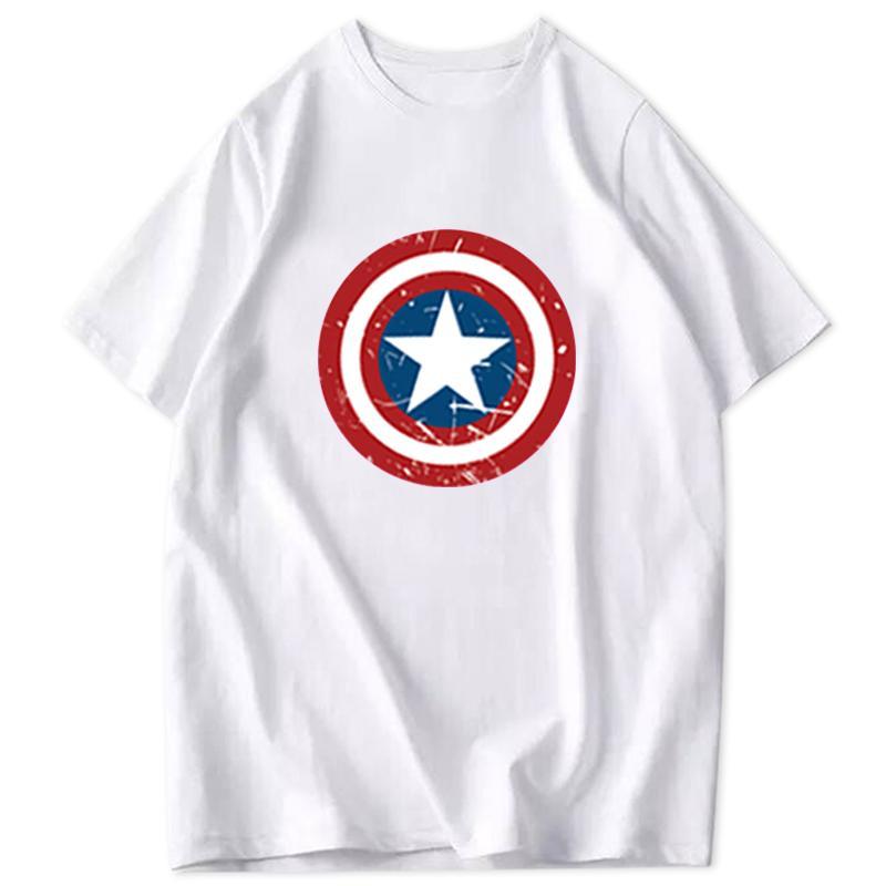 2026 New Fun Trend Shield Print Fashion Spring Unisexs Short Sleeve ParentChild Loose and Comfortable TShirt