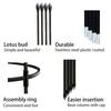 Black Garden Plant Climbing Frame Outdoor Flower Vine Support Rack Trellis for Ivy Roses Vertical Growth Decoration