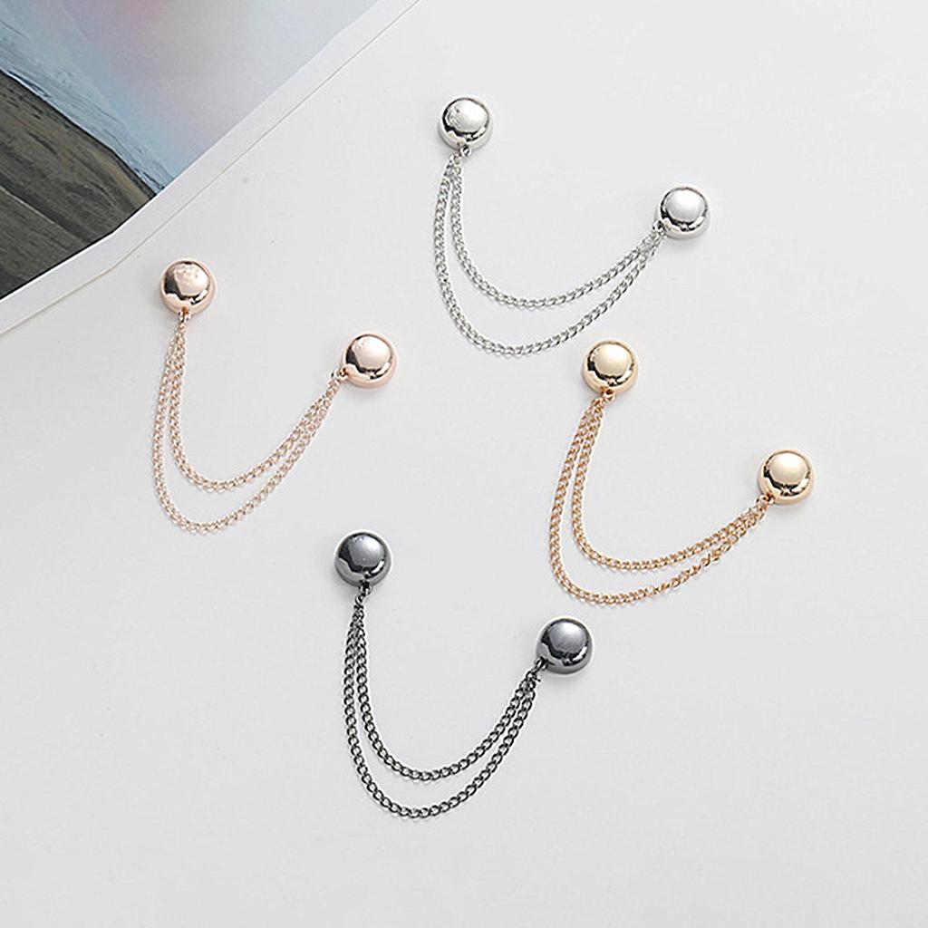 Magnetic Clothing Clips T Shirt Shortening Magnets Strong Pin Buckle Wrist Tie Button for Long Pants Sleeves Trousers Hijab Legs