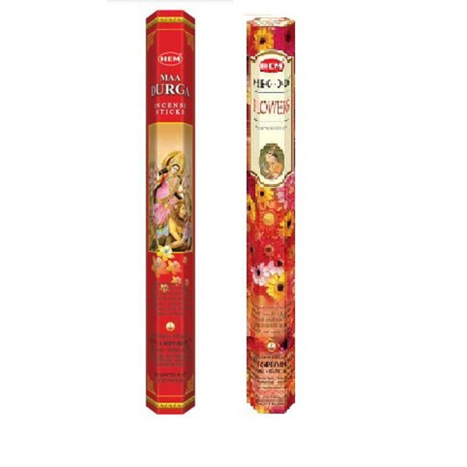 @ Hem Combo Of Maa Durga & Flower Incense Sticks Aggarbatti For Puja N046 MJ-489-60%OFF