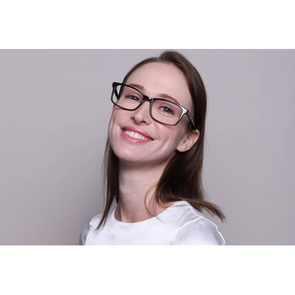 Full Rim Rectangle Black Smartbuy Collection Sandy Cp150c Fashion Unisex Eyeglasses