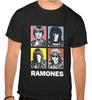 Ramones Rock Music Logo Black Tshirt 1032