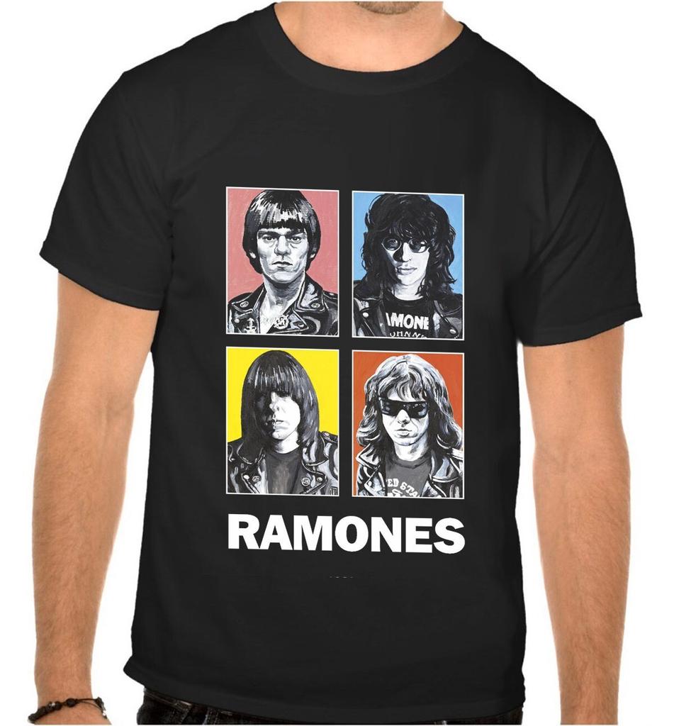 Ramones Rock Music Logo Black Tshirt 1032