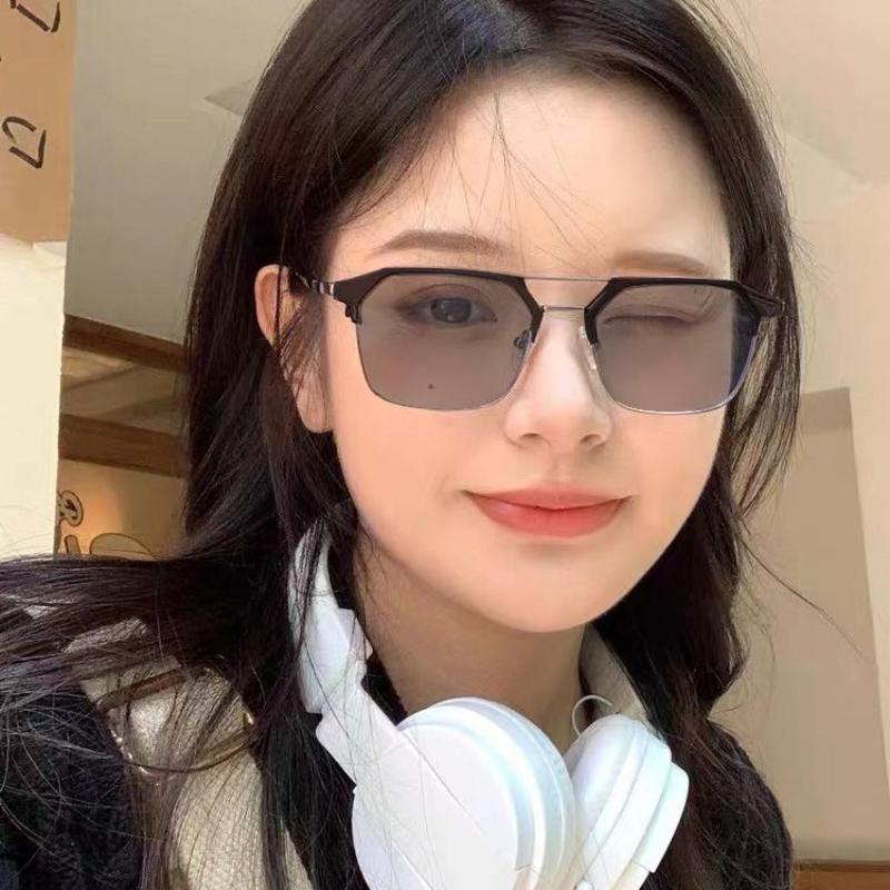 Luxury Outdoor Photochromic Glasses Unisex Fashion Color Changing Finished Myopia Eyewear Men Women Vintage Minus Diopters