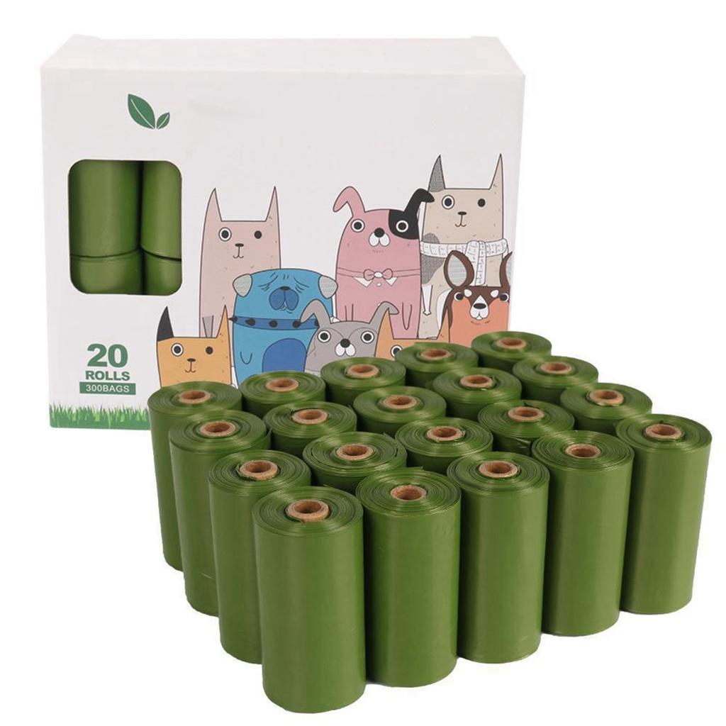 Biodegradables Dog Cat Pet Poop Bags Rolls Extra Thick Leak Proof Waste Refuse Cleaningup Bags For Outdoor Animals Walking And Travel